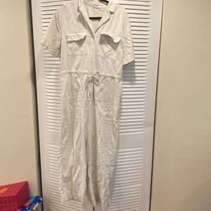 Gap cream jumpsuit